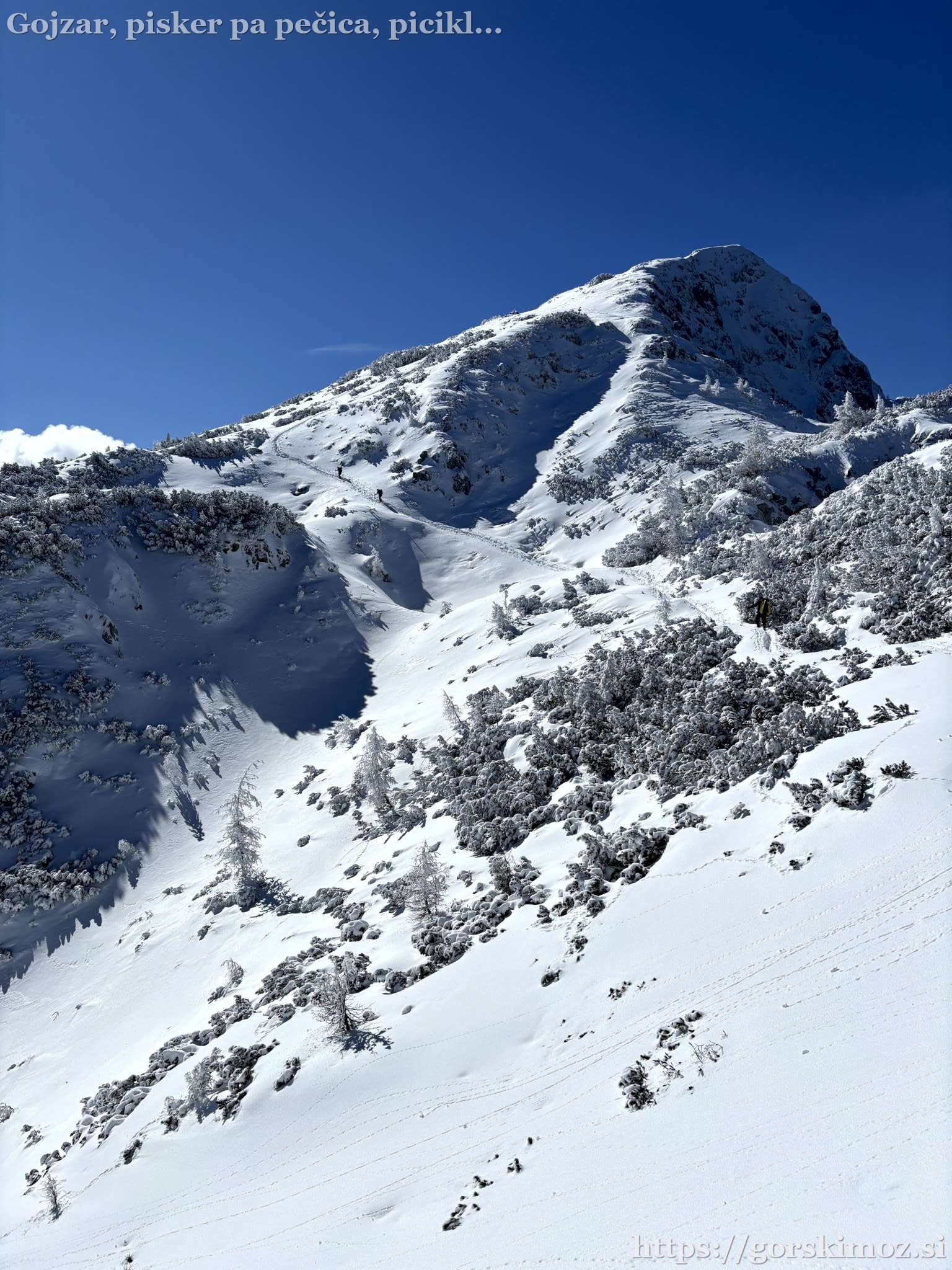 Pogled nazaj proti vrhu